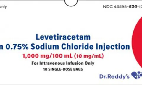Lỗi ghi nhãn, một lô thuốc tiêm Levetiracetam bị thu hồi